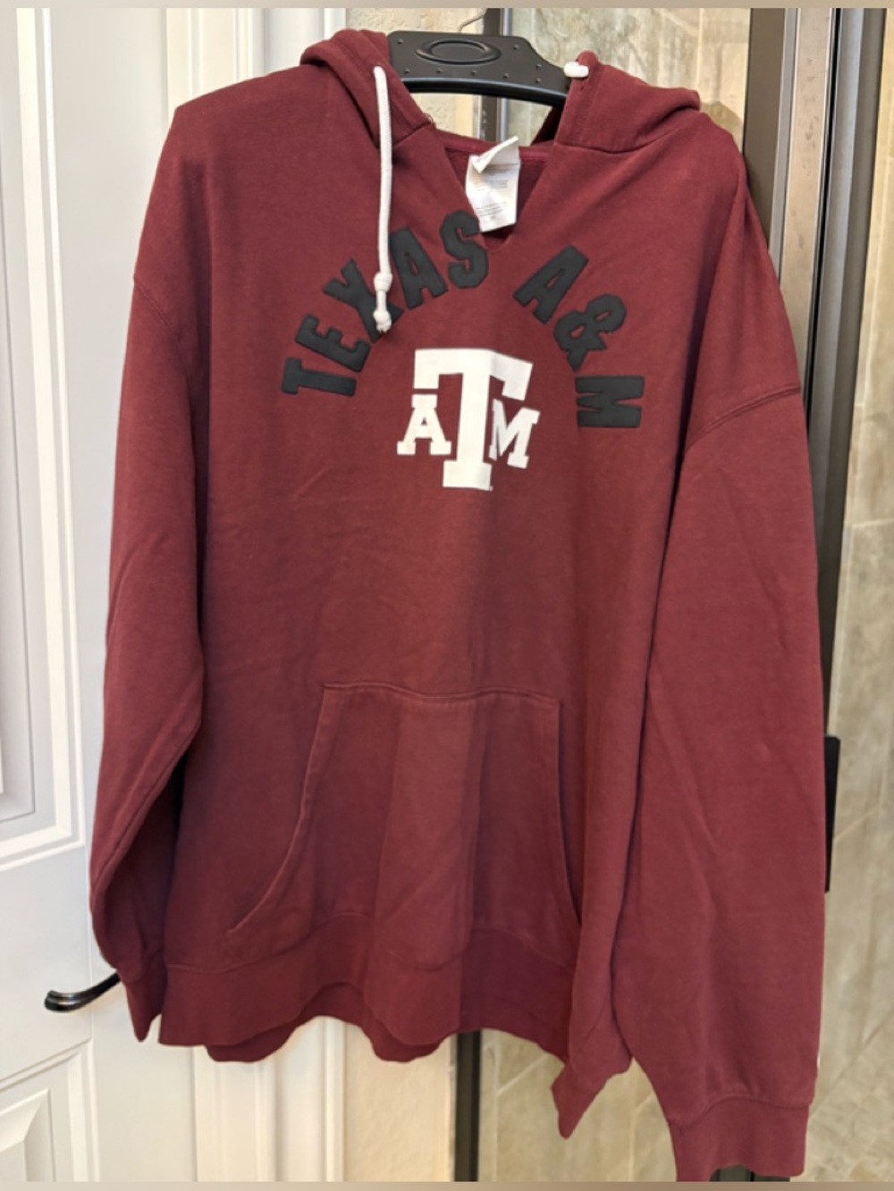 Texas A&M Maroon Hoodie with Classic Logo Tag